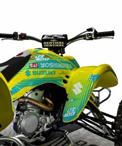 Alternative view of Adhesivos Quad Suzuki LTZ 400 3 Amarillo-Turquesa