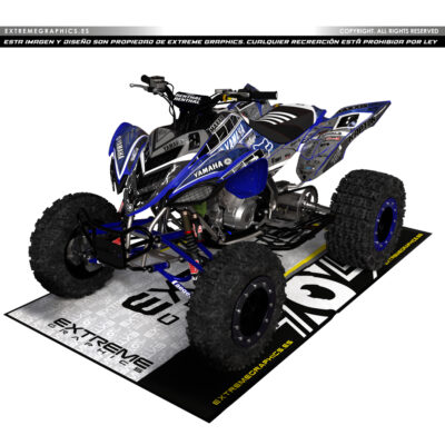 Adhesivos Quad Yamaha Raptor 700 Galaxy Gris