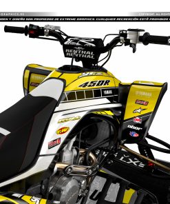 Alternative view of Adhesivos Quad Yamaha YFZ 450 60 Aniversario Amarillo