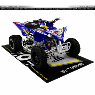 Adhesivos Quad Yamaha YFZ 450R Diseño Clean Amarillo