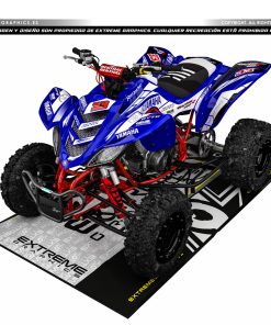 Adhesivos Quad Yamaha Raptor 660 GYTR Azul-Blanco