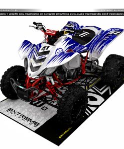 Adhesivos Quad Yamaha Raptor 660 Minimal Azul