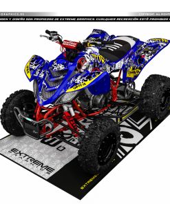 Adhesivos Quad Yamaha Raptor 660 Graffiti Azul