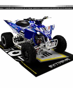 Adhesivos Quad Yamaha YFZ 450R Diseño Galaxy Blanco