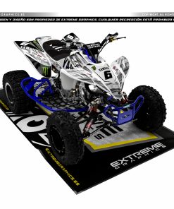 Adhesivos Quad Yamaha YFZ 450 Big Yamaha Blanco