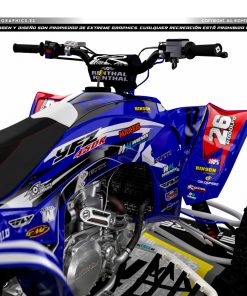Alternative view of Adhesivos Quad Yamaha YFZ 450R Diseño Clean Azul