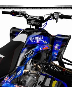 Alternative view of Adhesivos Quad Yamaha YFZ 450 Galaxy Negro