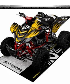 Adhesivos Quad Yamaha Raptor 660 Minimal Dorado
