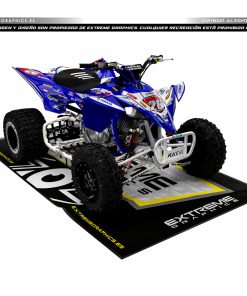 Adhesivos Quad Yamaha YFZ 450R Diseño Clean Azul