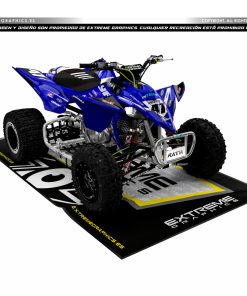 Adhesivos Quad Yamaha YFZ 450R Diseño ATS Azul