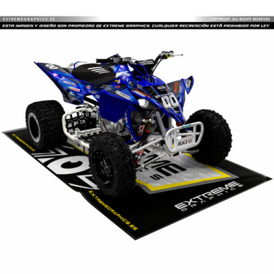 Adhesivos Quad Yamaha YFZ 450R Diseño Galaxy Negro