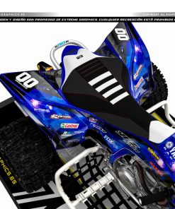 Alternative view of Adhesivos Quad Yamaha YFZ 450R Diseño Galaxy Negro