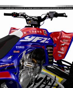 Alternative view of Adhesivos Quad Yamaha YFZ 450R Diseño ATS Rojo