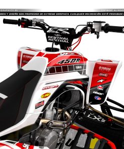 Alternative view of Adhesivos Quad Yamaha YFZ 450 60 Aniversario Rojo