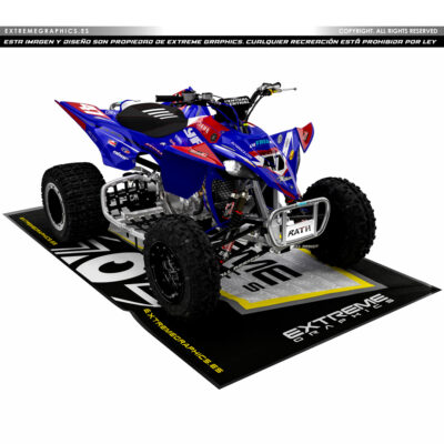 Adhesivos Quad Yamaha YFZ 450R Diseño ATS Rojo