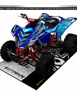 Adhesivos Quad Yamaha Raptor 660 Galaxy Azul Turquesa