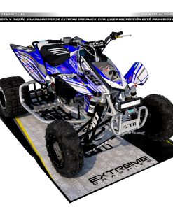 Adhesivos Quad Honda TRX 450 Diseño 05 Alas Azul