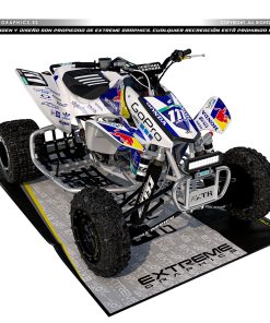 Adhesivos Quad Honda TRX 450 Gopro Blanco