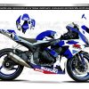 Adhesivos Moto Suzuki GSXR 600 750 2008-2010 Camo Azul