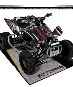 Adhesivos Quad Honda TRX 450 Fox Gris