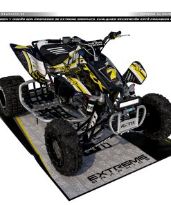 Adhesivos Quad Honda TRX 450 Fox Amarillo
