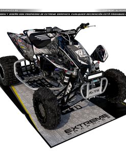 Adhesivos Quad Honda TRX 450 Broke Negro-Gris