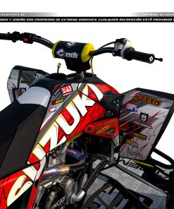 Alternative view of Adhesivos Quad Suzuki LTR 450 Especial Rojo