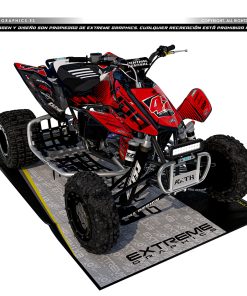 Adhesivos Quad Honda TRX 450 ATS Rojo