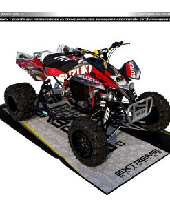 Adhesivos Quad Suzuki LTR 450 Especial Rojo