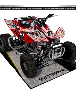 Adhesivos Quad Honda TRX 450 Extreme Rojo