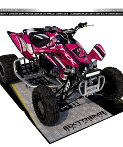 Adhesivos Quad Honda TRX 450 Fox Rosa
