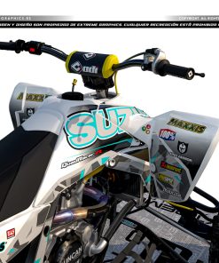 Alternative view of Adhesivos Quad Suzuki LTR 450 Big Suzuki Turquesa