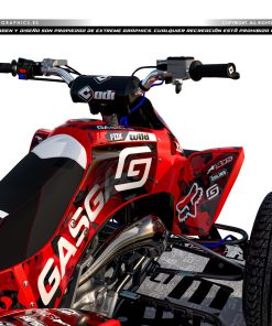 Alternative view of Adhesivos Quad Gas Gas Camo Rojo Blanco