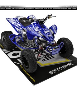 Adhesivos Quad Yamaha YFZ 450 Clean Azul