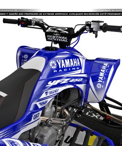 Alternative view of Adhesivos Quad Yamaha YFZ 450 Clean Azul