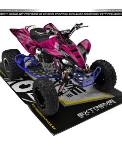 Adhesivos Quad Yamaha YFZ 450 Clean Rosa