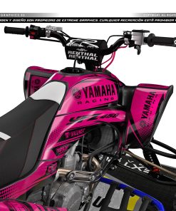 Alternative view of Adhesivos Quad Yamaha YFZ 450 Clean Rosa