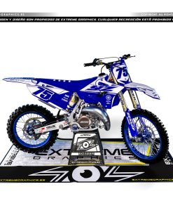 Adhesivos Moto Yamaha YZ BICOLOR azul blanco