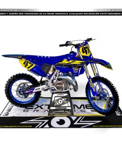 Adhesivos Moto Yamaha YZ CLEAN azul amarillo