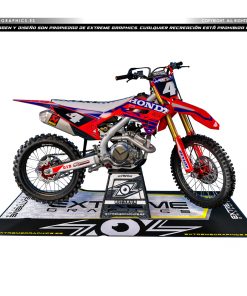 Adhesivos Moto Honda COMPOSITE rojo azul