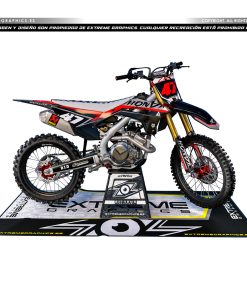 Adhesivos Moto Honda GOTIC negro rojo