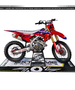 Adhesivos Moto Honda GOTIC rojo azul