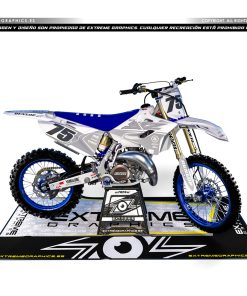 Adhesivos Moto Yamaha YZ BICOLOR blanco gris