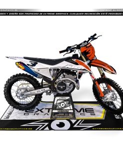Adhesivos Moto KTM Minimal Blanco