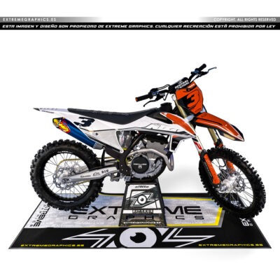 Adhesivos Moto KTM Minimal Blanco