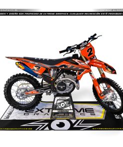 Adhesivos Moto KTM POP naranja negro