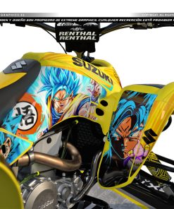 Alternative view of Adhesivos Quad Suzuki LTZ 400 Dragon Ball Amarillo