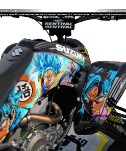 Alternative view of Adhesivos Quad Suzuki LTZ 400 Dragon Ball Negro