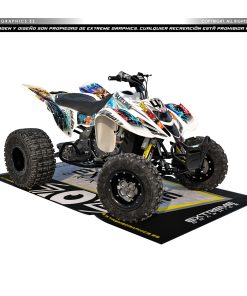 Adhesivos Quad Suzuki LTZ 400 Dragon Ball Blanco