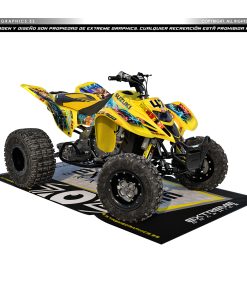 Adhesivos Quad Suzuki LTZ 400 Dragon Ball Amarillo